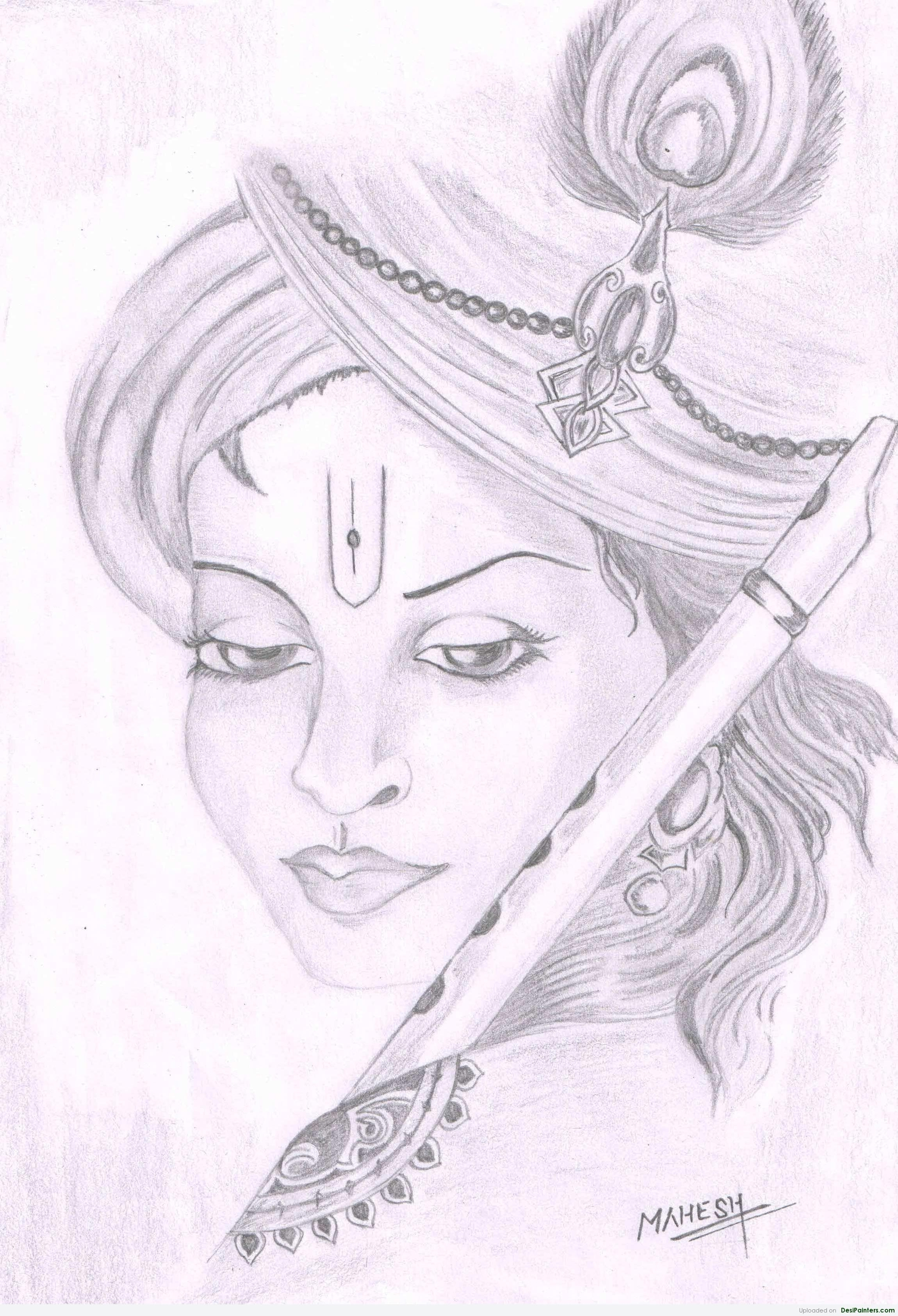 Krishna Drawing at GetDrawings Free download