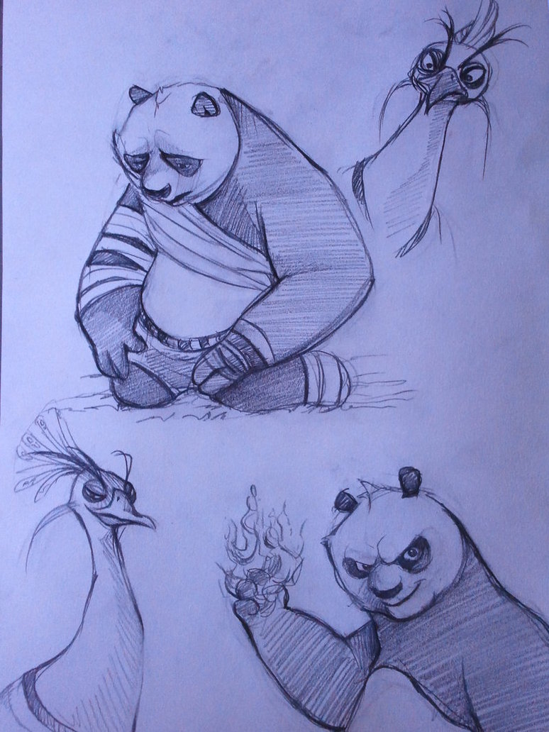 774x1032 Kung Fu Panda 2 Sketches By Chanchili