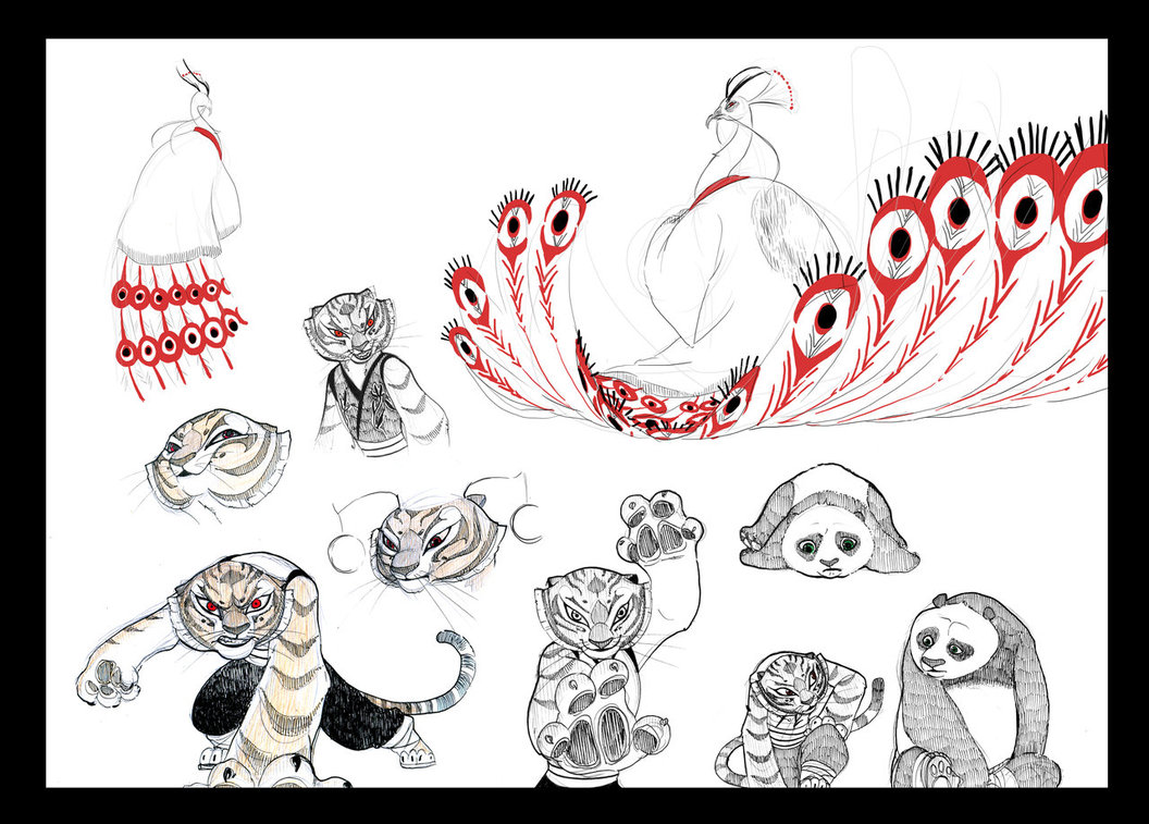 1056x757 Kung Fu Panda Sketches By Kyomitsu