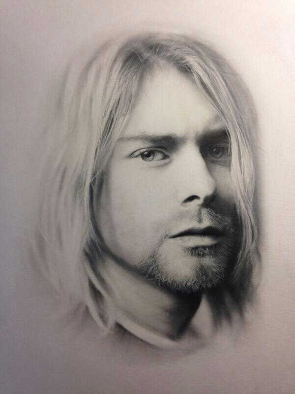 600x800 Kurt Cobain Sketch Art Sketches, Caricatures