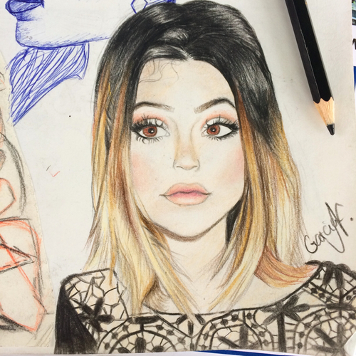 500x500 Kylie Jenner Drawing By Selina Garcia N. On We Heart It