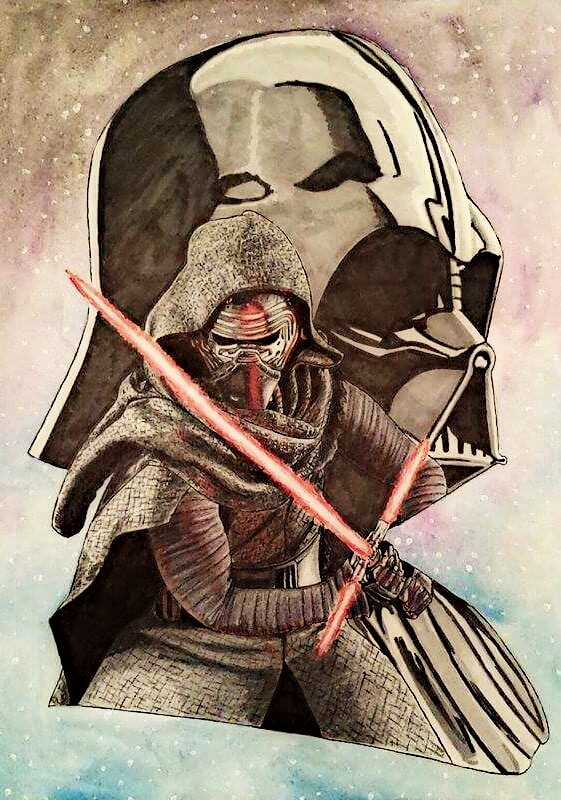 561x800 Kylo Ren Drawing