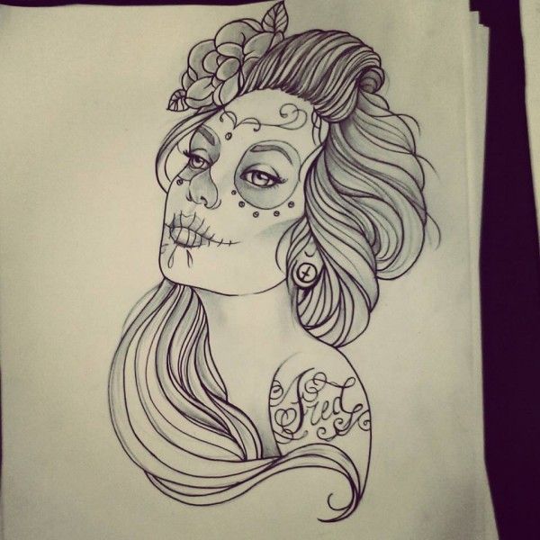 La Catrina Drawing at GetDrawings | Free download