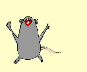 300x250 I Am A Lab Mouse I Escaped From My Cage (Drawing By Hanayo)