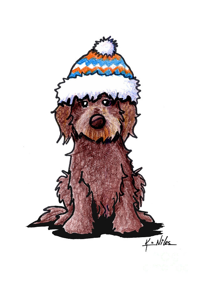 642x900 Winter Chocolate Doodle Drawing By Kim Niles