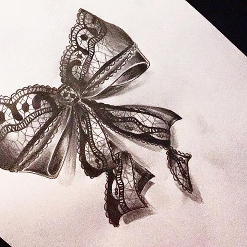 Lace Bow Drawing at GetDrawings | Free download