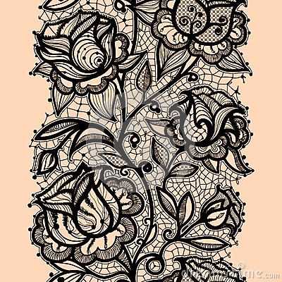 400x400 Abstract Lace Ribbon Roze Vertical Seamless Pattern Template Frame