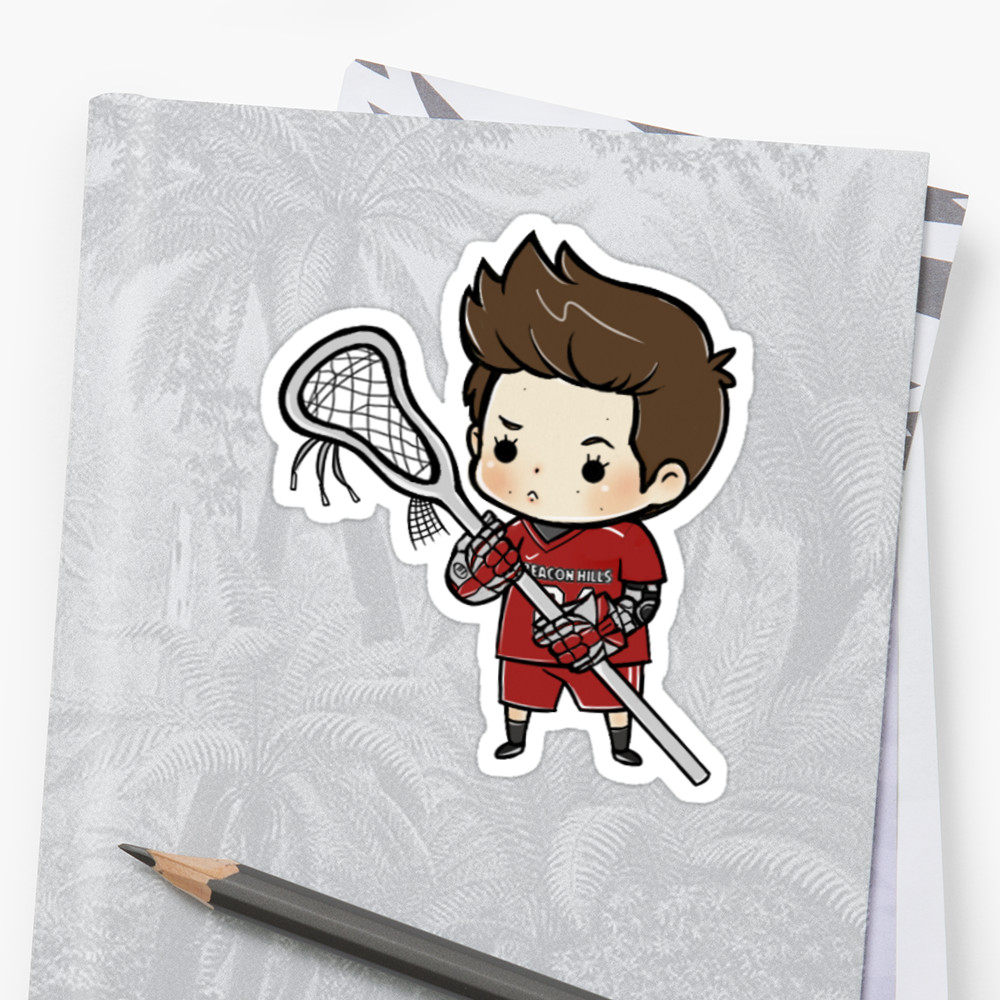 1000x1000 Stiles Stilinski Lacrosse Stickers By Tobyness Redbubble