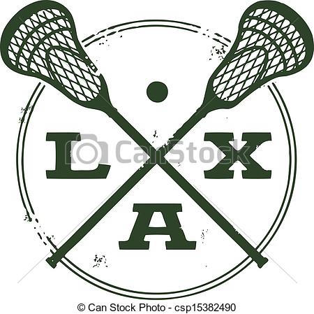 450x449 Crossed Lacrosse Sticks Logo