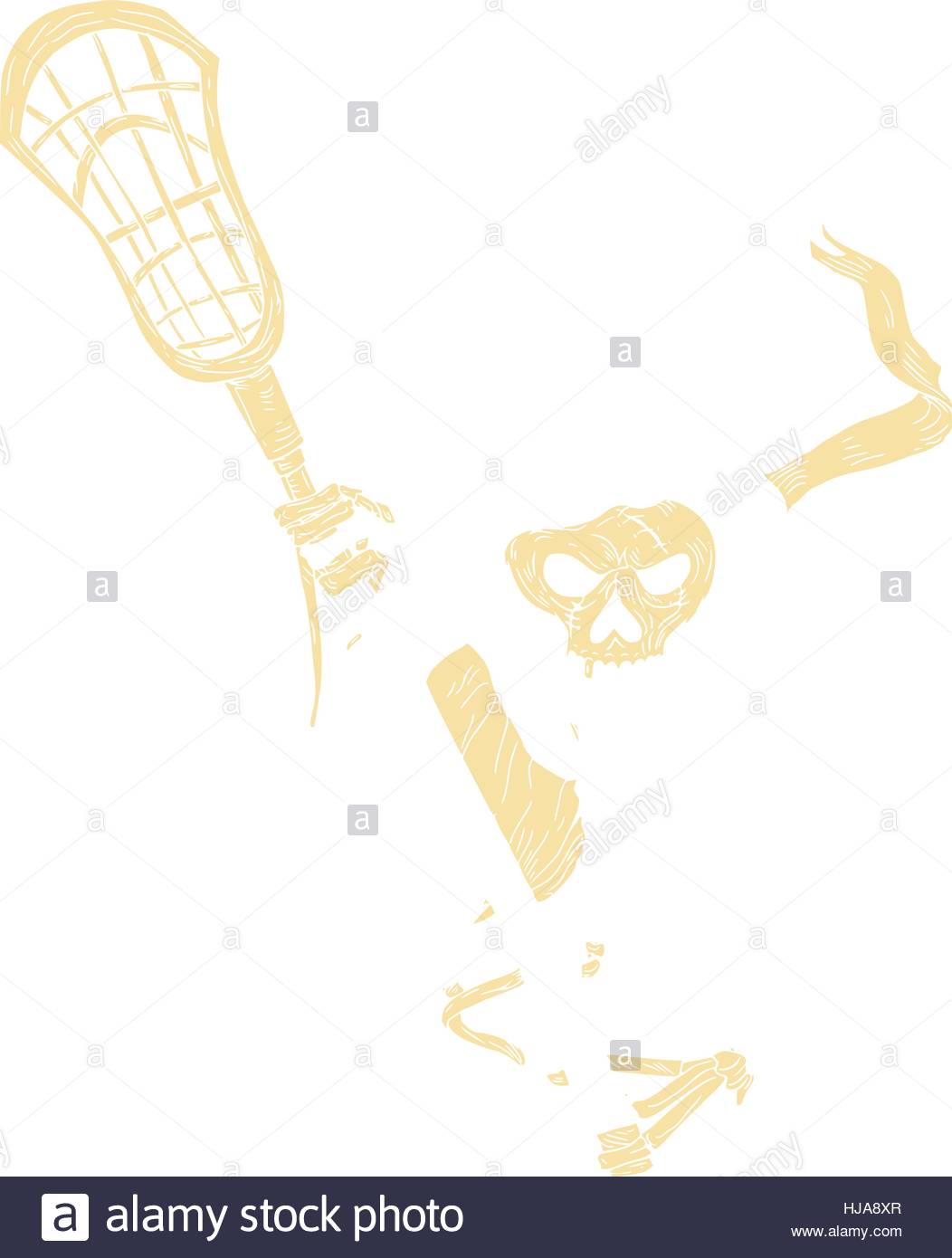 1052x1390 Drawing Sketch Style Illustration Of The Grim Reaper Lacrosse