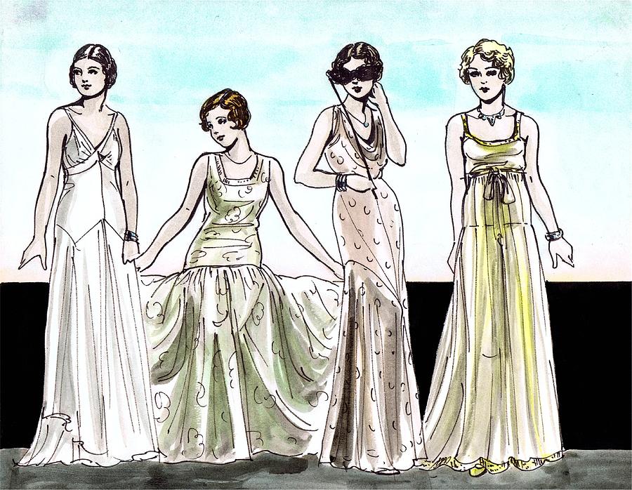 900x698 Vogue Ladies Drawing By Mel Thompson