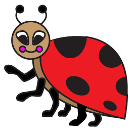 259x257 Web E Wanda's How To Draw A Cartoon Lady Bug Art Lesson