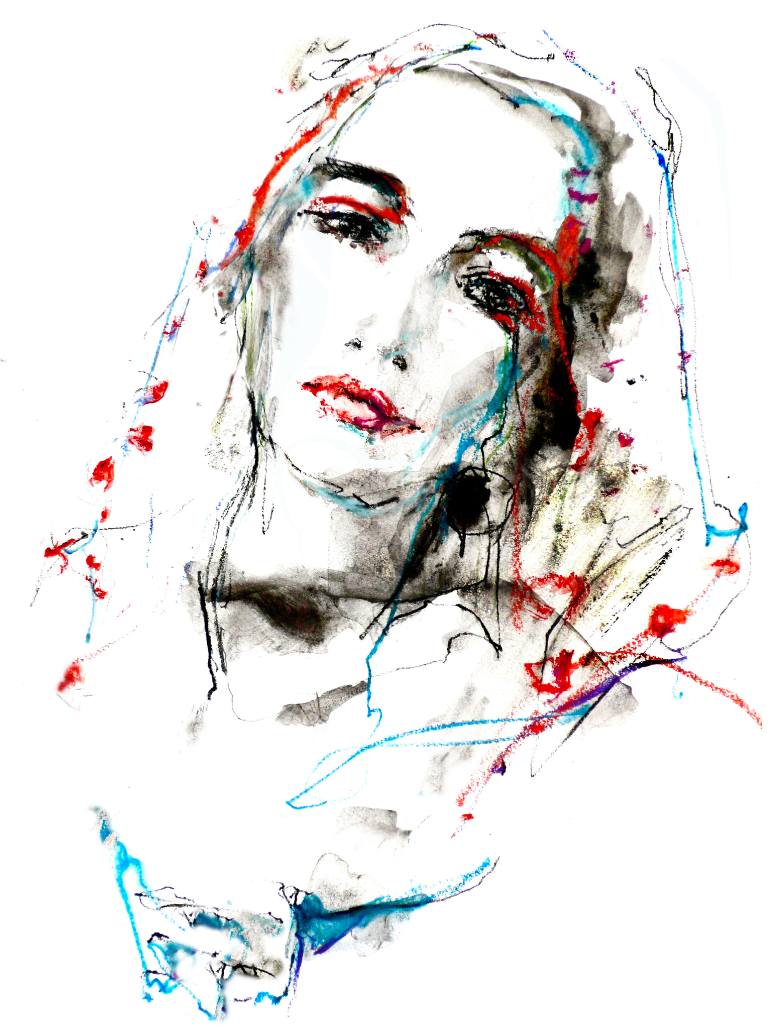 770x1029 Saatchi Art Portuguese Lady Drawing By Hein Kocken