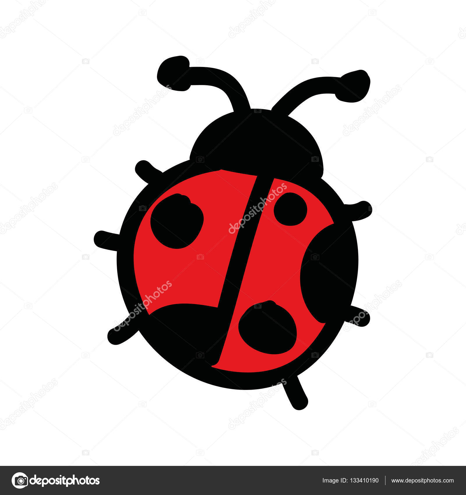 1600x1700 Cute Ladybug Drawing Isolated Icon Stock Vector Yupiramos