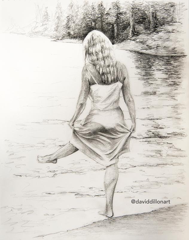  Lake Pencil Drawing at GetDrawings.com Free for personal use Lake 