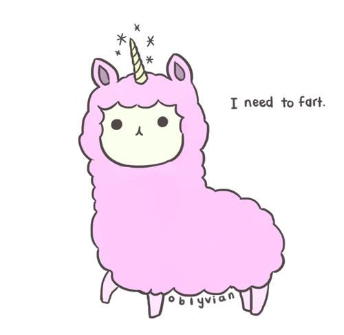 500x487 Llamacorn Drawing
