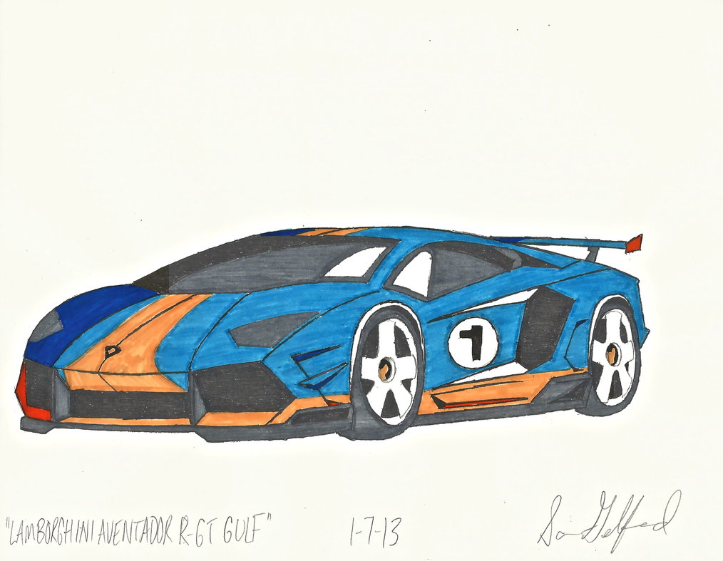 1014x787 Lamborghini Aventador R Gt Gulf By Gelfanddesign