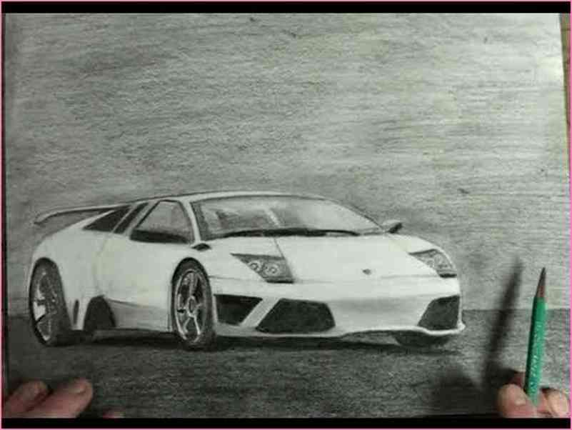 801x602 Lamborghini Drawing Step By Step