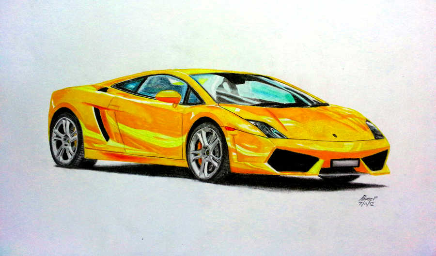 Lamborghini Gallardo Drawing at GetDrawings | Free download