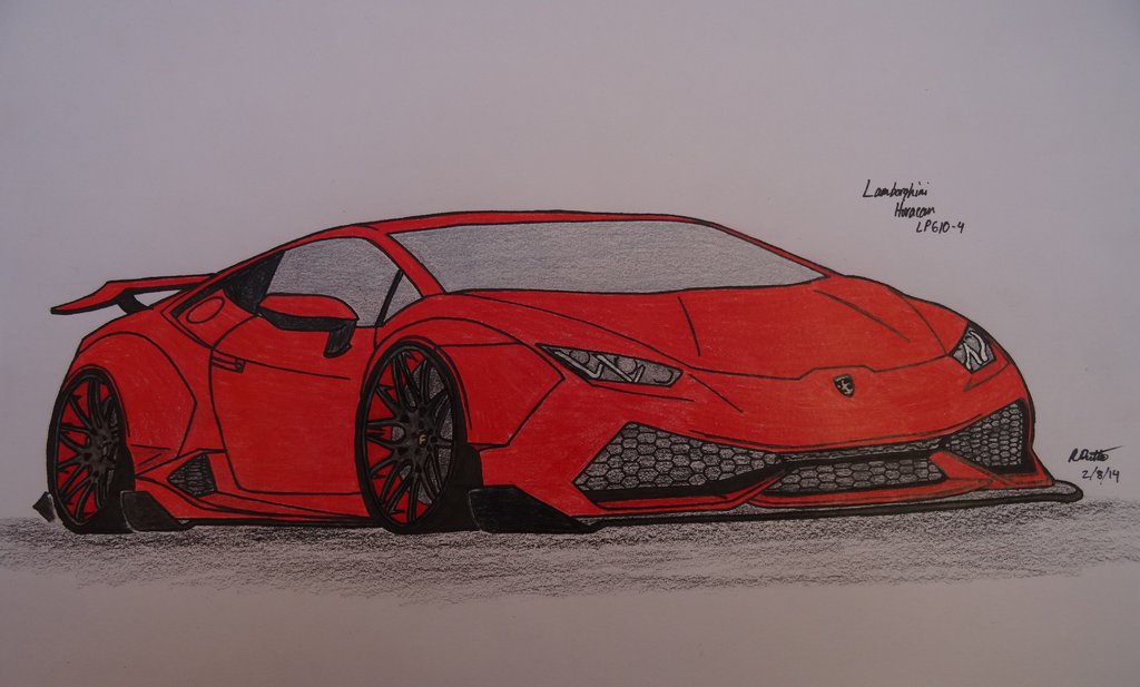 Lamborghini Huracan Drawing at GetDrawings | Free download