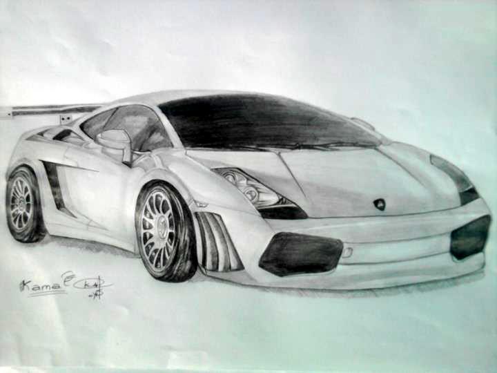 720x540 Lamborghini Pencil Drawing By Darkman619x