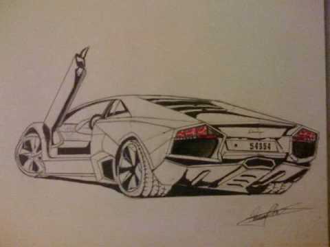 480x360 How To Draw A Lamborghini