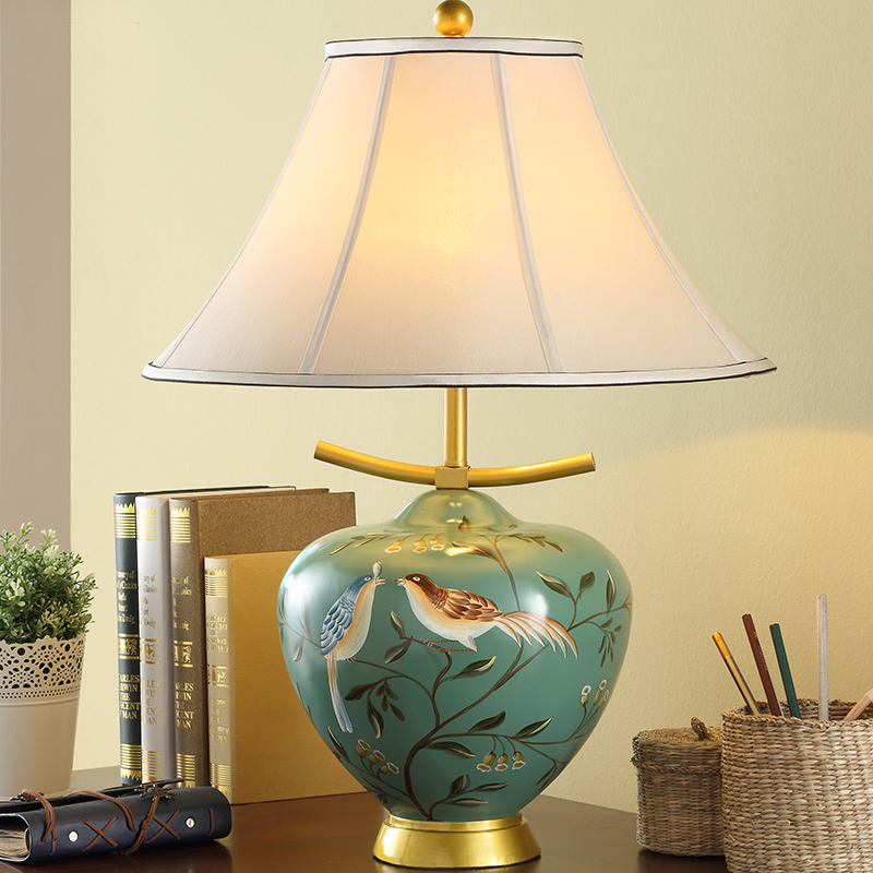 800x800 High End Chinese Yellow And Green Resin Hand Drawing Design E27