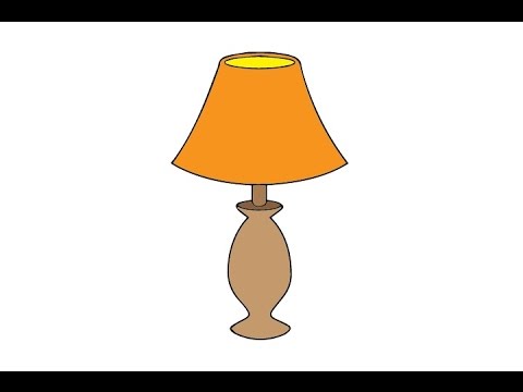 480x360 How To Draw A Lamp Easy Step By Step