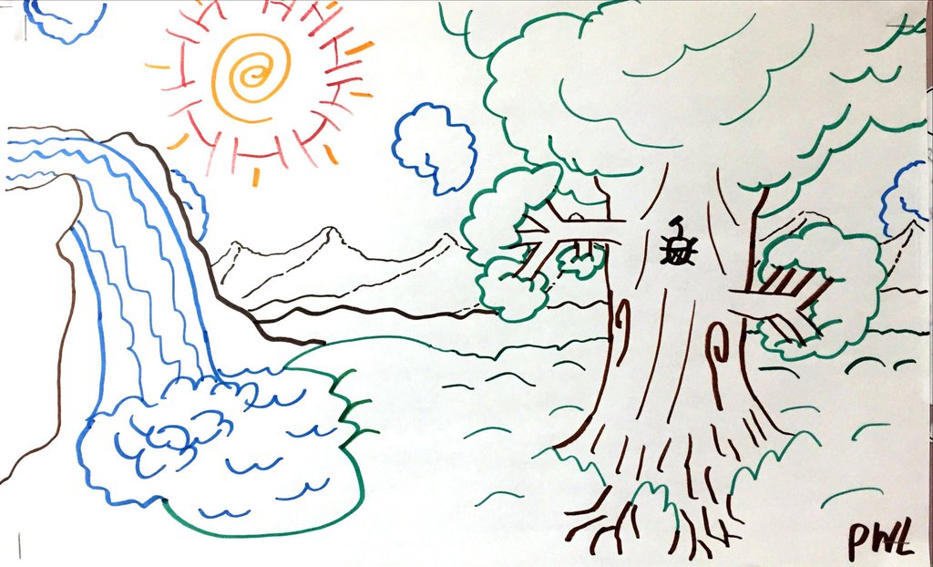 1024x622 Magic Land (Drawing) By Unclebibby47