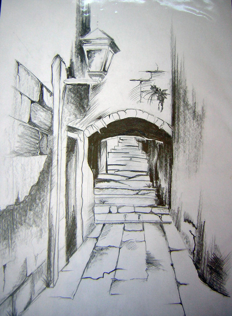800x1087 Pencil Drawing Scenery Easy Pencil Sketch For Landscape Easy