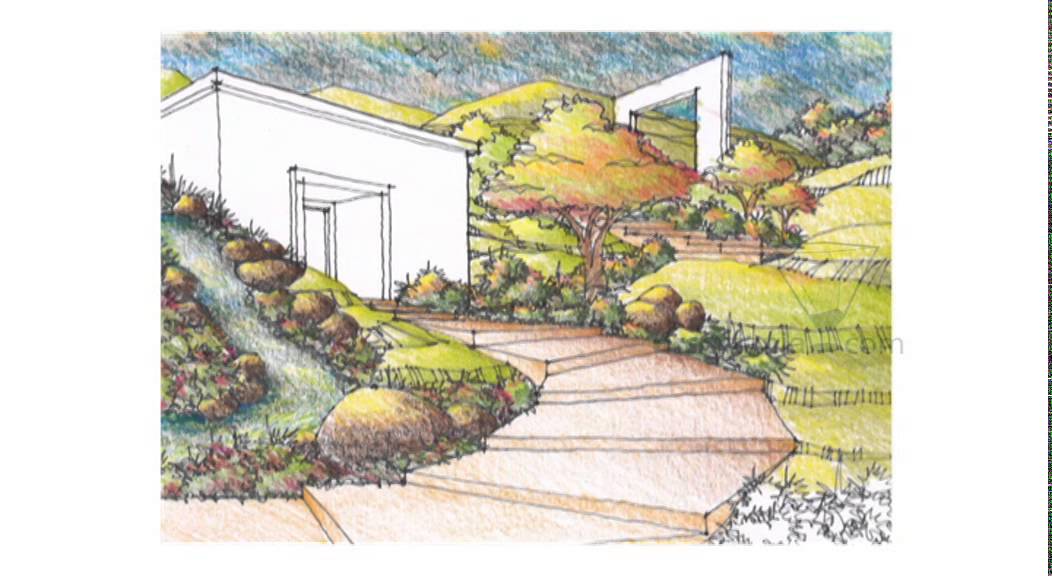 1052x576 Perspective Drawing 088 Draw Landscape Scenery Mp