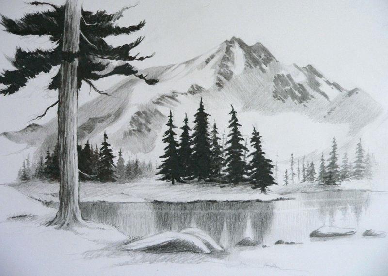 Landscapes In Pencil Pdf Drawing at Free