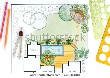 450x320 Backyard Drawing Photo Of Landscape And Design Ca United States