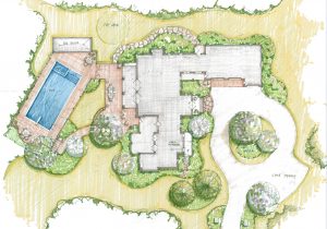 300x210 Simple Landscape Design Drawings On With Landscaping