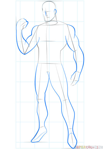 399x575 How To Draw Green Lantern Step By Step Drawing Tutorials