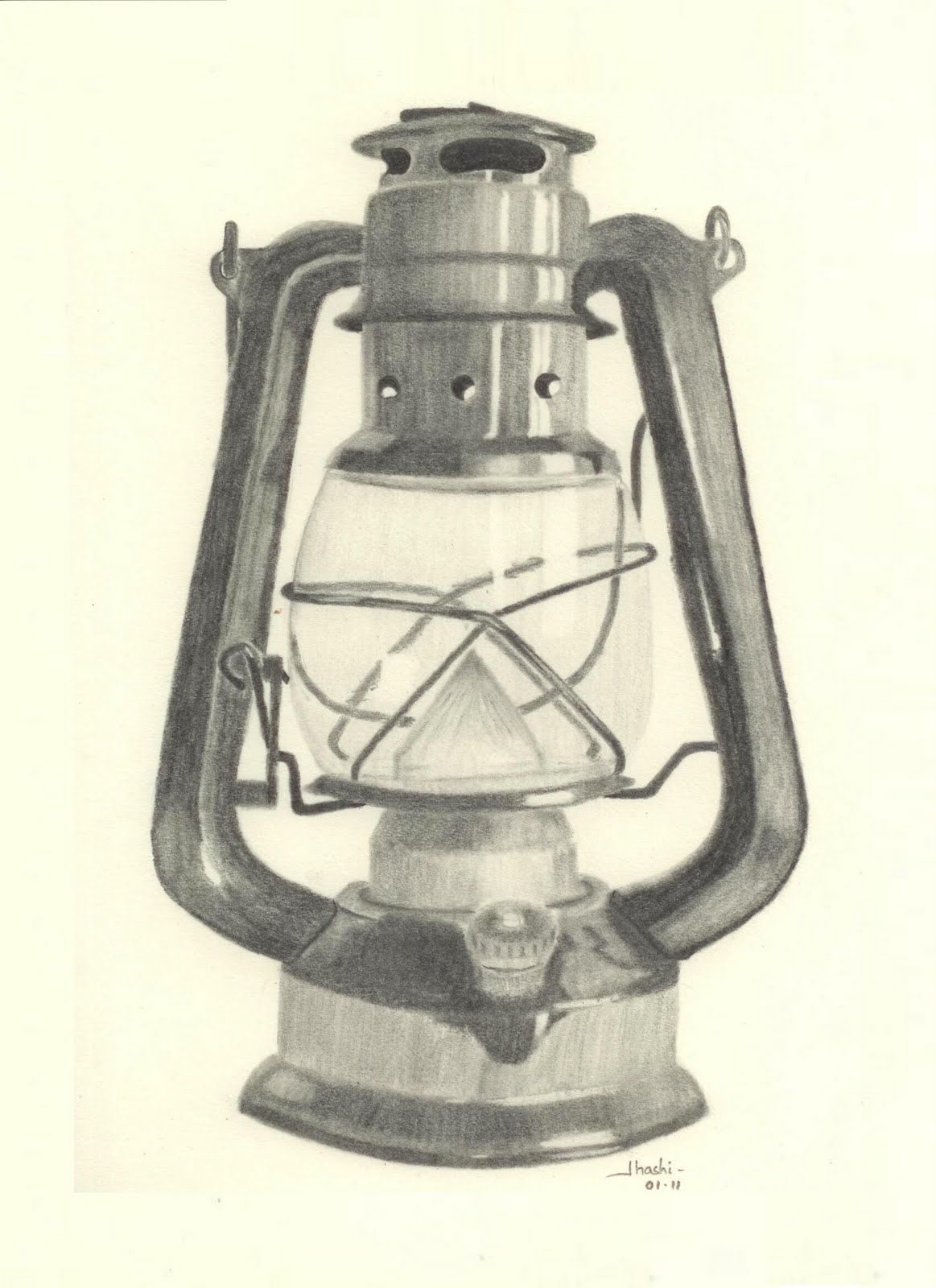 1163x1600 Oil Lantern Drawing