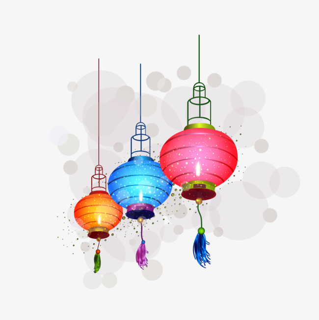 650x651 Vector Colored Lanterns, Lantern, Colored Lanterns, Drawing