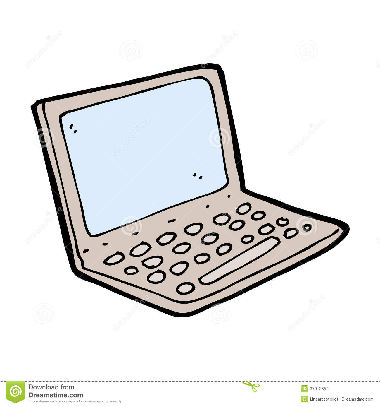 1300x1390 Computer Cartoon Drawing Cartoon Laptop Computer Stock Photography