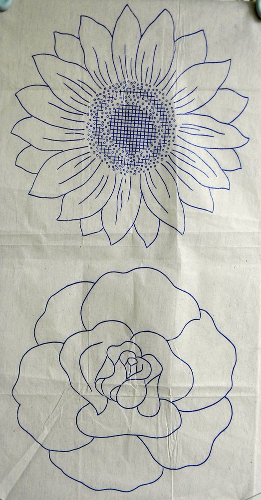 523x1000 Vintage Embroidery Transfer