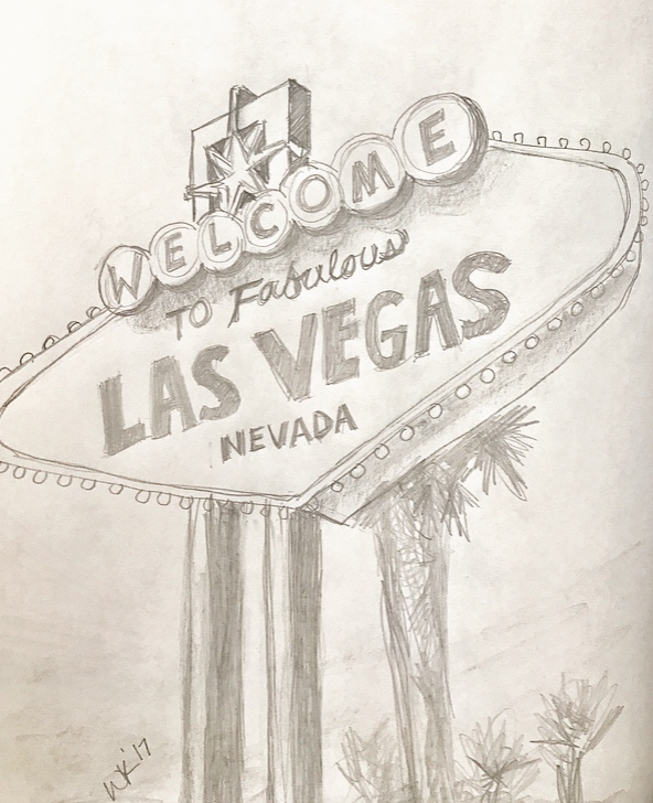 Las Vegas Sign Drawing at GetDrawings | Free download