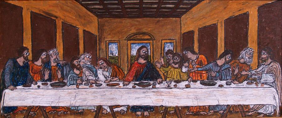 900x377 The Last Supper After Da Vinci Drawing By Jacob Stempky