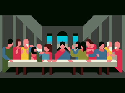 400x300 The Last Supper With A Drawing App By Tomoyuki Kurosawa