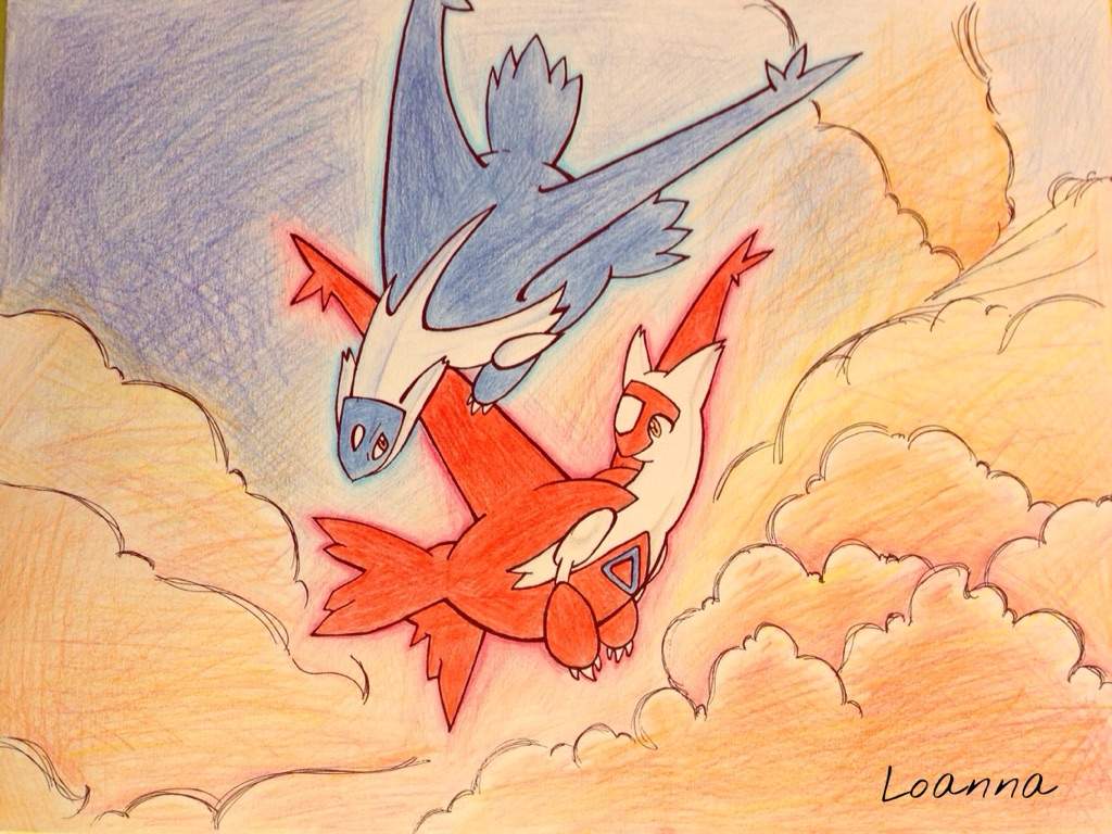 1024x768 Latios And Latias Drawing Amino