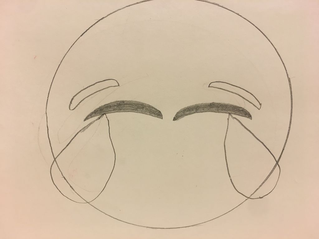 1024x768 How To Draw A Laughing Emoji 4 Steps