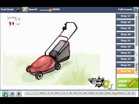 480x360 How To Draw A Lawn Mower