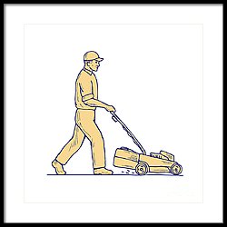 250x250 Lawnmower Art