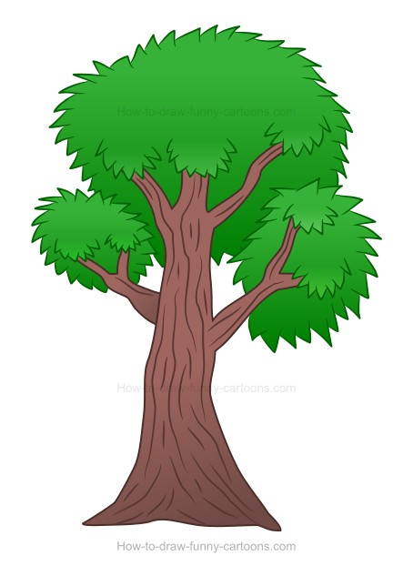 454x622 To Draw A Cartoon Tree