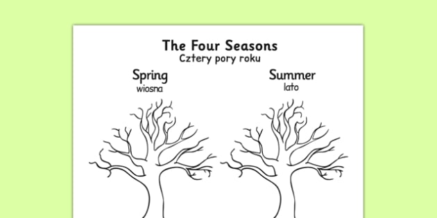 630x315 Four Seasons Tree Drawing Template Polish Translation