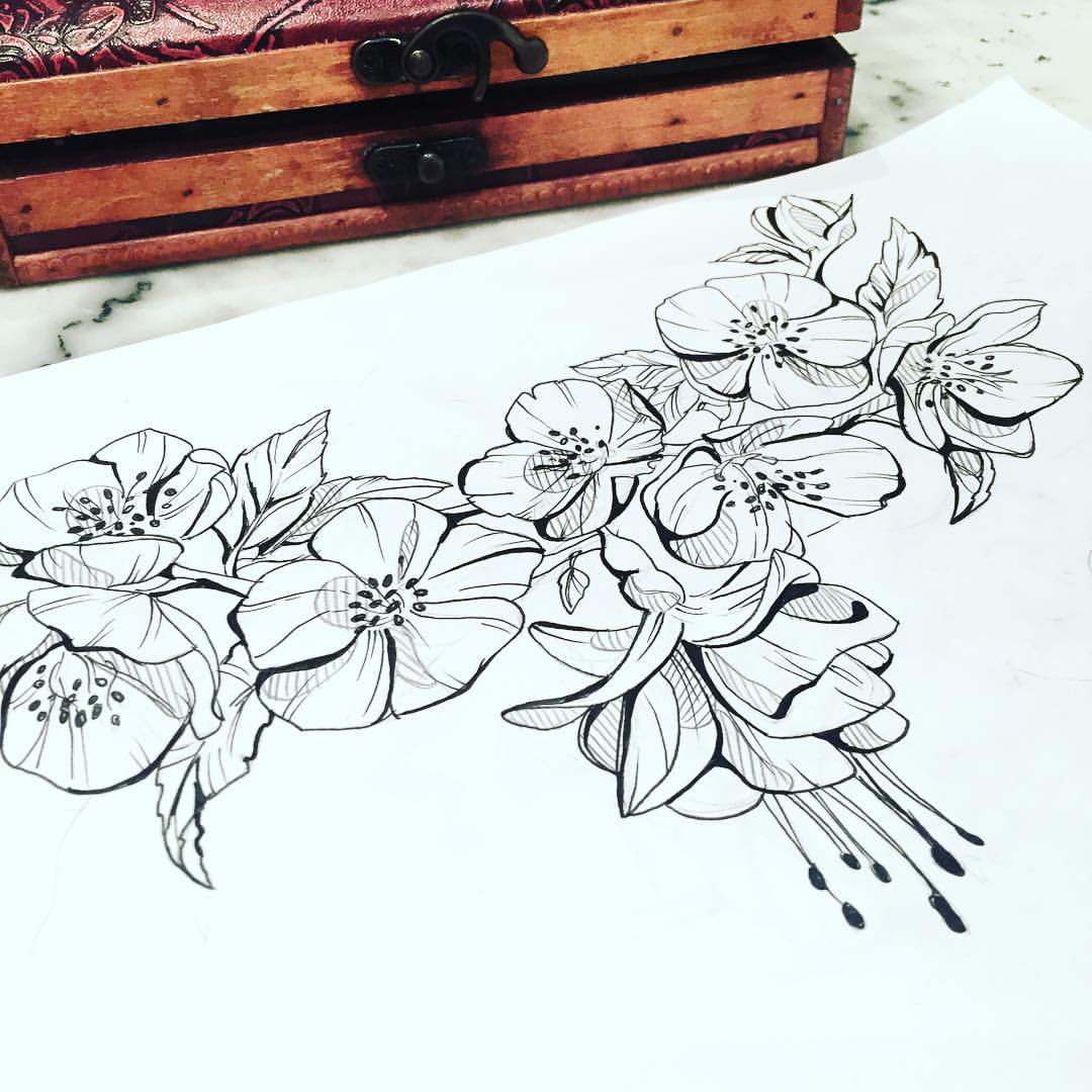 1080x1080 Tumblr Leaves Drawing