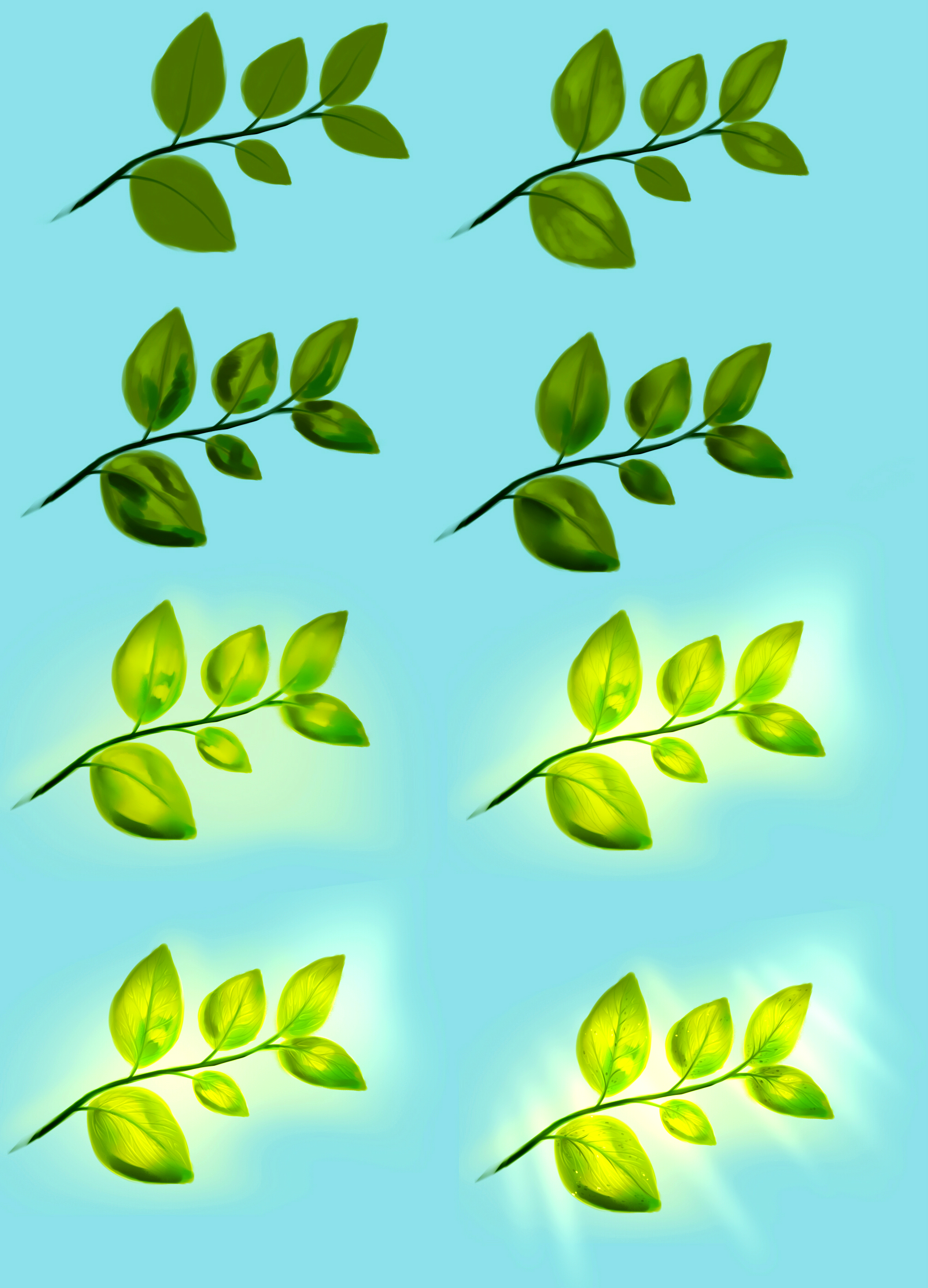 2012x2794 Leaves Tutorial By Ryky
